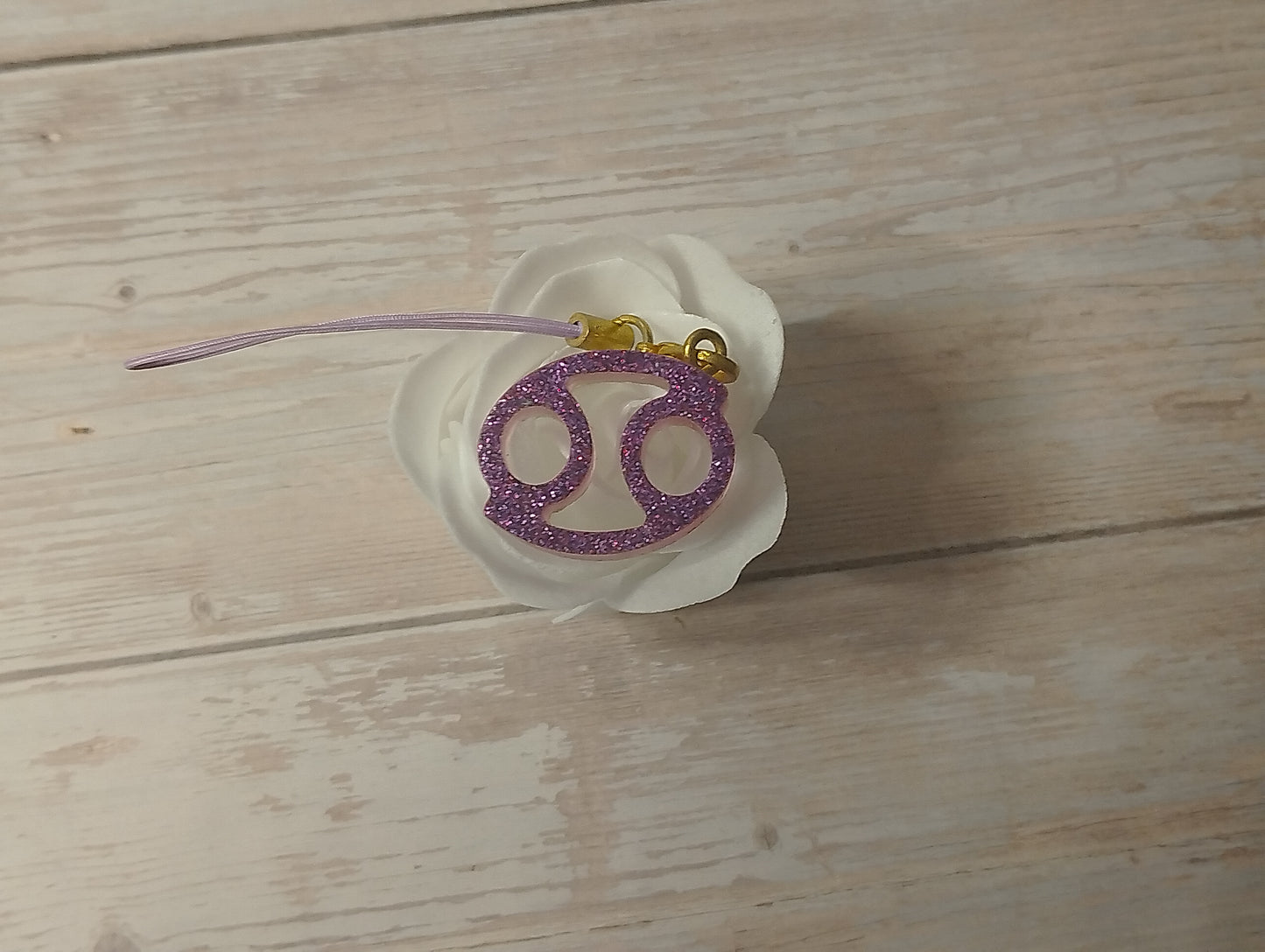 Signe Violet pailleté