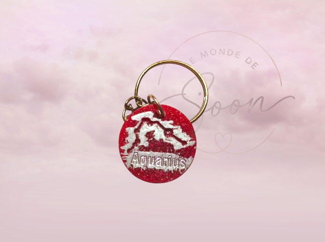 Fond Rouge, Ecriture Argent
