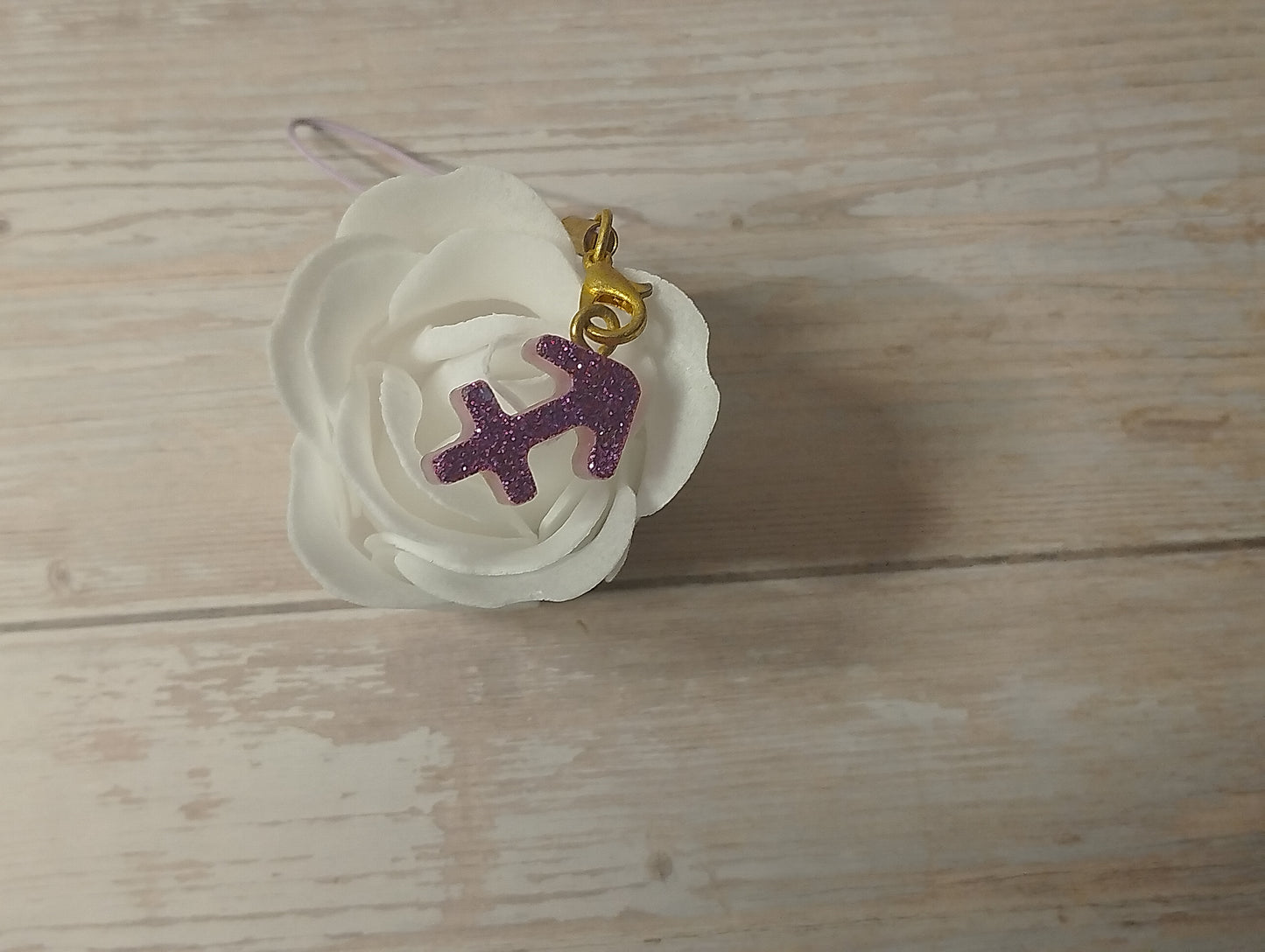 Signe Violet pailleté