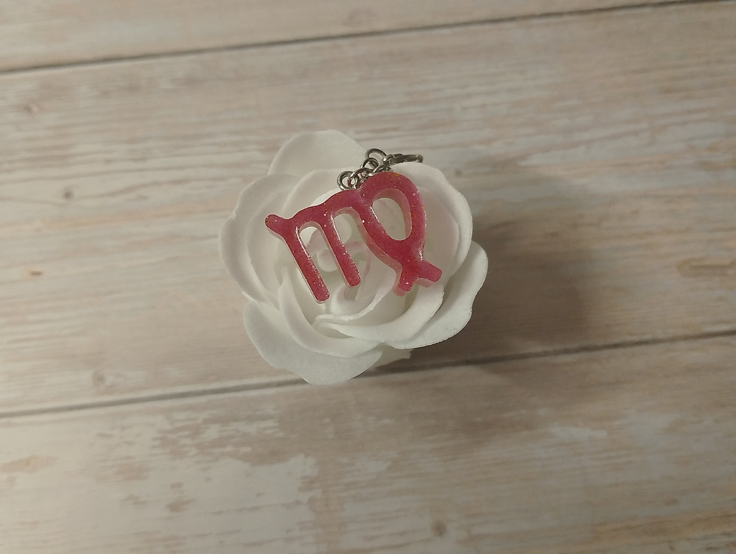 Signe Fuchsia pailleté